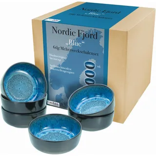 CreaTable Müslischale Nordic Fjord Blau 6-tlg.