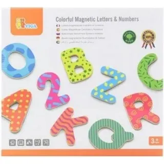 Viga Toys - Viga magnetisches Buchstaben- und Zahlenset aus Holz
