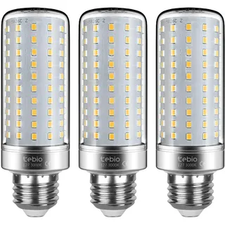 tebio E14 LED Maisbirne 3er-Pack [3000K Warmweiß | 25W=200W | 220-240V] – Nicht dimmbar, für Zuhause, Büro, Restaurant, Bibliothek & mehr