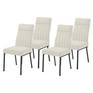 HELA Tische 4-Fußstuhl CATANIA Polyester beige