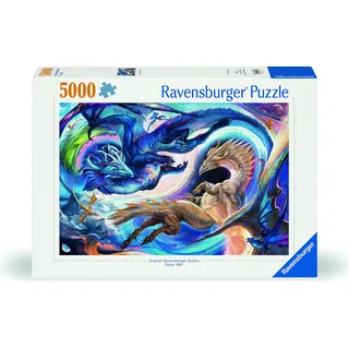 Ravensburger Puzzle Gigantisches Drachenfest zur Tages- und Nachtstunde