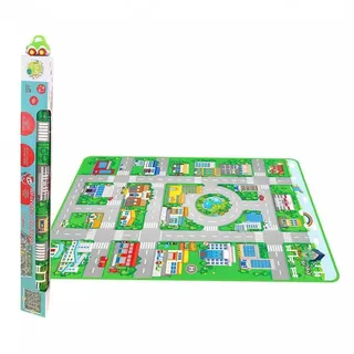 Tachan Teppich Romaeva Auto In Der Stadt 120x90 Cm - Multicolor - 18-24 Monate