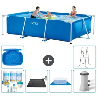 Rechteckiger Frame Pool - 300x200x75 cm - 7-teilig S20840 - Blau