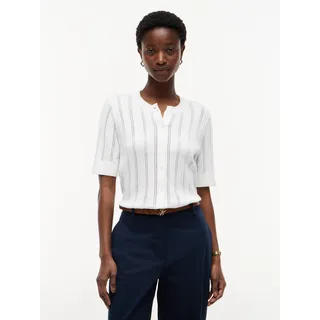 Chinohose TOMMY HILFIGER "COTTON SLIM STRAIGHT CHINO", Damen, Gr. 40, N-Gr, blau (schwarz night navy), Web, Obermaterial: 65% Baumwolle, 33% Lyocell, 2% Elasthan. Futter: 100% Baumwolle, unifarben, straight fit lang, Hosen Chinohose, Baumwollmischung, straight fit
