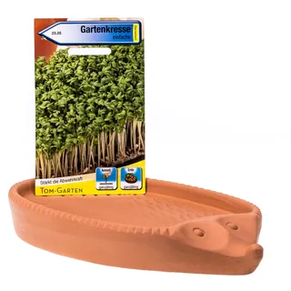 RÖMERTOPF Kresseigel zum Selberzüchten von Kresse / Kräutertier