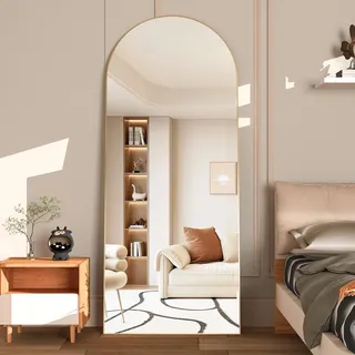 neuweaby Gewölbter Bodenspiegel 165 x 60 cm Gold