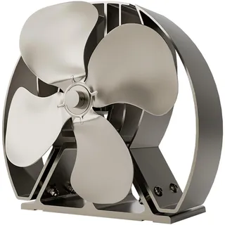 Forest Master Ofenventilator 4-Blatt-Design Stahlgrau