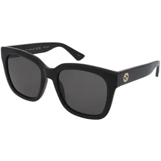 GUCCI GG1703S (003) Sonnenbrille in Silbermetall mit blauen Gläsern - Schwarz