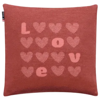 David Fussenegger Zierkissen , Bordeaux , Textil , Füllung: Faserbällchen , 40x40 cm , Heimtextilien, Wohntextilien, Kissen, Zierkissen