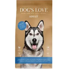 DOG`S LOVE TROCKEN ADULT LACHS mit Süßkartoffel und Spirulina, getreidefrei - 2kg