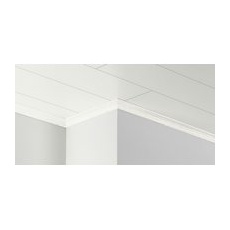 PARADOR Deckenleiste, weiß, MDF, LxHxT: 220 x 2,5 x 2,5 cm - weiss