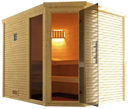 Bild von Design-Sauna Cubilis 3 Sparset 7,5 kW BioS