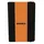 Notizbuch blanko Orange/Schwarz/Weiß