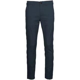 Chinos INDICODE "INRafle", Herren, Gr. 29, Länge 34, blau (navy), Web, Obermaterial: 98% Baumwolle, 2% Elasthan, unifarben, regular fit normal, Hosen Chinos