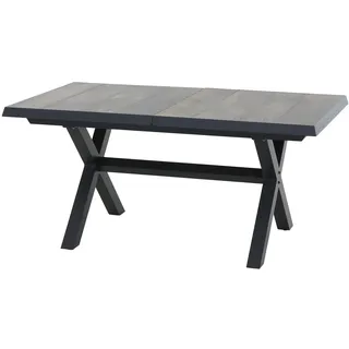 Siena Garden Sincro Gartentisch 90 x 200 x 77 cm Washed Grau