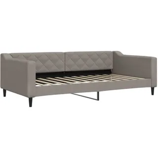 vidaXL Tagesbett Taupe 100x200 cm Stoff - Taupe