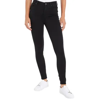 Tommy Hilfiger TH FLEX HARLEM U SKINNY HW BLACK Hosen Damen, Schwarz (Black), 28W / 30L