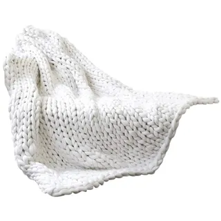 BSTCAR Strickdecke, Gemütliche Modische Elegante Decke Handgemacht Häkeldecke Groß Grobstrick Decke Grob Gestrickte Decke Wohnkultur Schlafsofa Bettdecke Geschenk