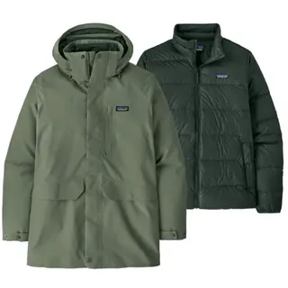Patagonia M's Tres 3-in-1 Parka - Parka - Text Logo Old Growth Green - S