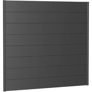 Biohort Sichtschutzelement 194 x 182 cm grau Metall
