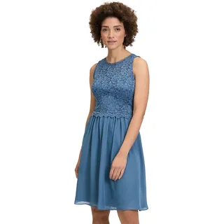 Vera Mont Abendkleid Spitze Hushed Blue 40