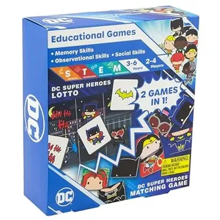 Paladone DC Comics Super Heroes Matching-Spiel, 2 Spiele in 1, offiziell lizenziert