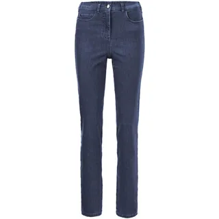 Regular-fit-Jeans GOLDNER "Damen Jeans Slim Fit LOUISA mit Stretch-Anteil", Damen, Gr. 44, N-Gr, blau (dunkelblau), Obermaterial: 70% Baumwolle CO. 27% Polyester PES. 3% Elasthan EL., normal, Jeans Regular-fit-Jeans, Ohne