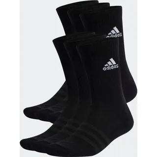 Adidas Cushioned Sportswear Crew Socken 6 Paar Black / White 40-42