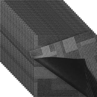 Wiederverwendbare Teppichfliesen, 24" x 24" Teppichquadrate mit integrierter Polsterung, weich gepolsterte Teppichfliesen, einfache DIY-Verlegung für Schlafzimmer und Wohnzimmer (24 Fliesen, gemischtes Grau)