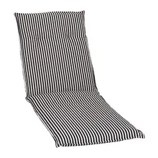 BEO Liegenauflage »Turin«, schwarz/weiß, Streifen, BxL: 58 x 191 cm - schwarz | weiss
