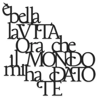 Schriftzug aus Holz Die Welt hat Mir gegeben - Liebeszitat, Geschenkidee, handgefertigt, Dekoration