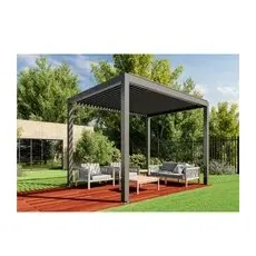 Huun Pergola Mezzo in Anthrazit 400 x 300 cm