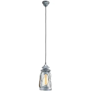 EGLO Bradford 1-flg. 14 cm vintage silber antik