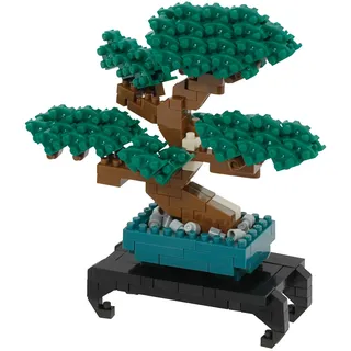 nanoblock BANDAI Bonsai - Mini-Bausteinfigur, Pixelart - 280 Teile - NBC224