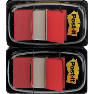Post-it Index Standard, rot, 2 Pack