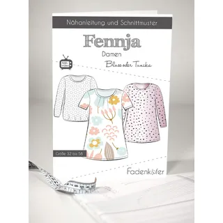 Fadenkäfer Schnittmuster und Nähanleitung - Damen Bluse Tunika - Fennja