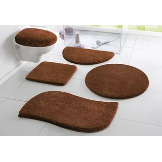 Badematte OTTO HOME "Merida, Badvorleger, Badezimmer Teppich" Gr. 80, braun, H:32mm, Kunstfaser, Badematten, Badematte, Badteppich, Uni Farben, rechteckig, rund & als 2-tlg. Set erhältlich