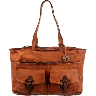 Harbour 2nd Shopper »Jordan« Damen Handtasche, Henkeltasche, Umhängetasche mit Anker-Anhäner, braun