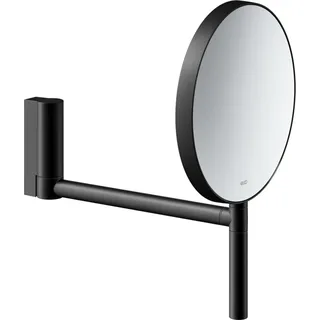 KEUCO PLAN Kosmetikspiegel, unbeleuchtet, rund, Wandmontage, 17649370002 - Schwarz