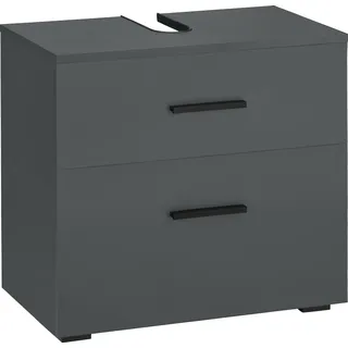 WELLTIME Waschbeckenunterschrank Skara 60 x 55 cm Grau