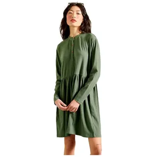 Superdry Jersey Mini Kurzes Kleid - Indian Olive - L