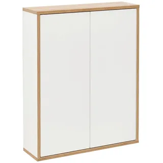 Fackelmann Hängeschrank "Finn" , weiß, eiche