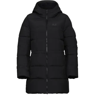 Jack Wolfskin Daunenmantel JACK WOLFSKIN "FROZEN PALACE LONG JKT W RDS", Damen, Gr. XXL, schwarz, Obermaterial: 100% Polyester. Futter: 100% Polyester. Wattierung: 90% Entendaune, 10% Federn, hüftbedeckend, Mäntel Daunenmantel, Wärmend, winddicht, Daunenparka
