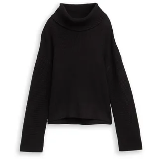 Tom Tailor Rollkragenpullover Schwarz L