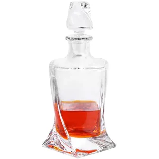 Intirilife Whiskey Karaffe 750 ml , Transparent , Glas , 0.75 L , für Kaltgetränke , Barzubehör & Weinzubehör, Dekanter