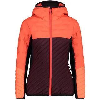 CMP Woman Jacket Hybrid FIX Hood burgundy