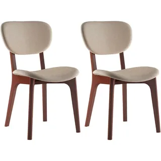 Home Affaire Stuhl COZY Polyester beige 2er Set