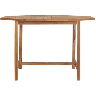 vidaXL Garten-Esstisch 110x110x75 cm Massivholz Teak - Braun