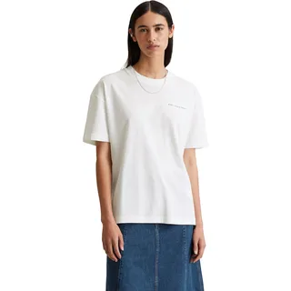 T-Shirt MARC O'POLO DENIM, Damen, Gr. XL, weiß, Single Jersey, Obermaterial: 100% Baumwolle, Rundhals, Shirts T-Shirt, Rückenprint, relaxed fit, basic