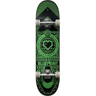 Centrano Unisex – Erwachsene Blueprint Home Heart Skateboard Komplettboard, Mehrfarbig, 8"